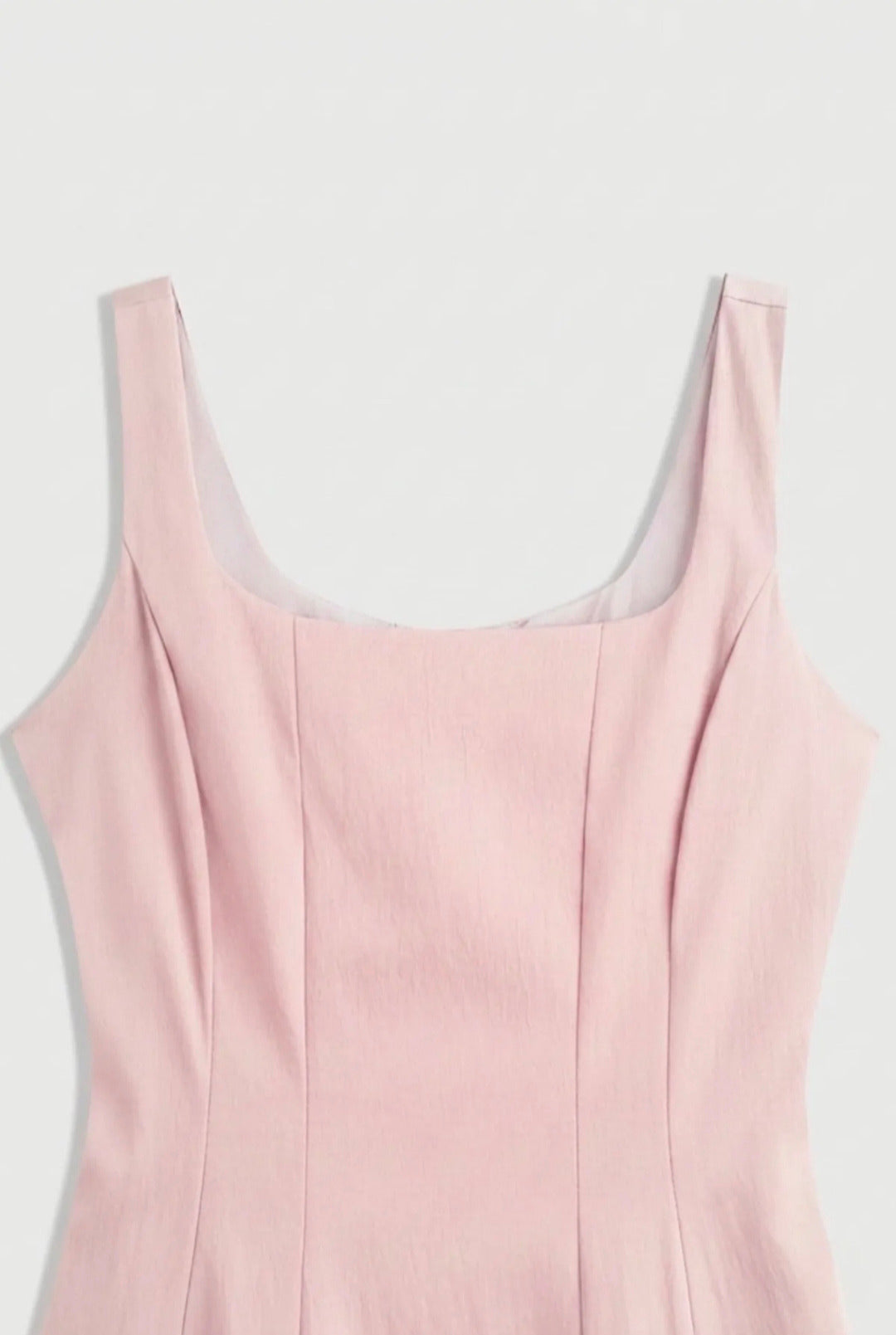 Square Neck Flared Dress