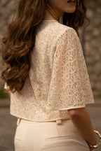 Sequin & Lace Top