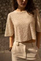 Sequin & Lace Top