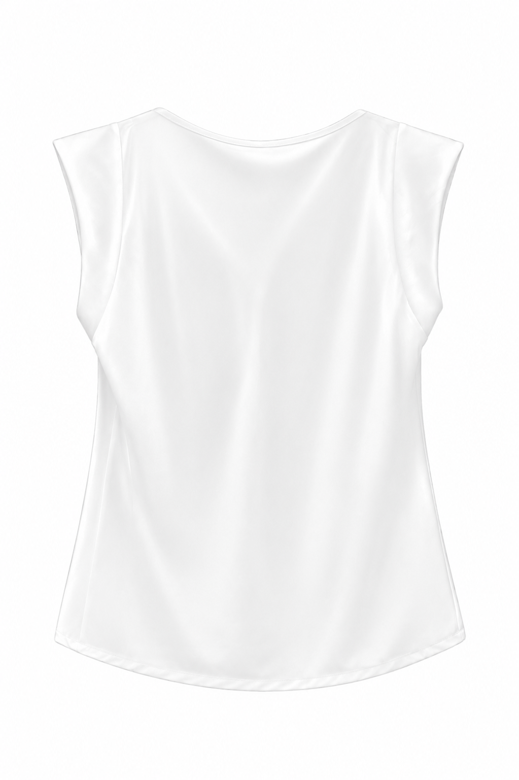 White Ella Cowl Neck Blouse