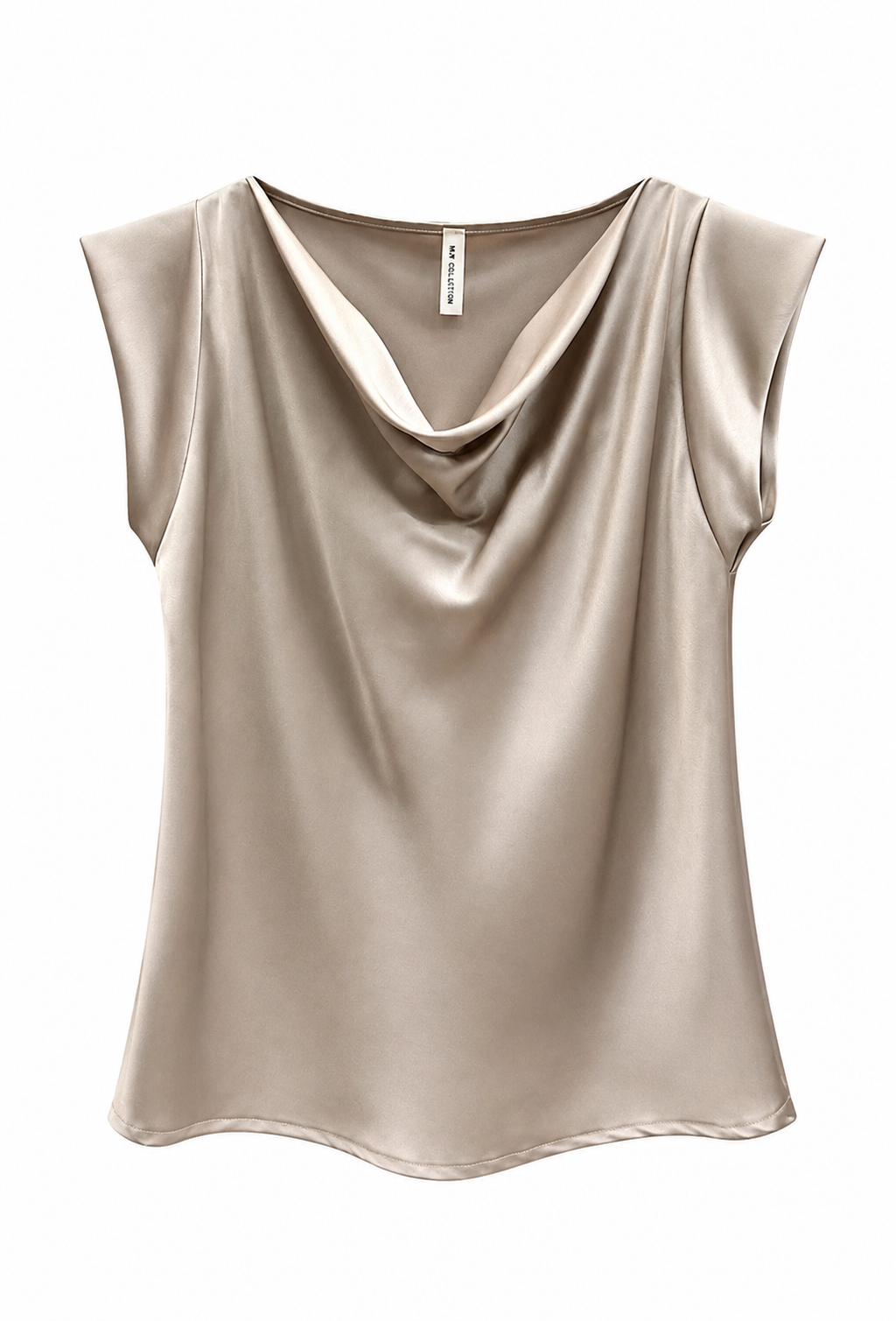 Taupe Ella Cowl Neck Top