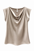 Taupe Ella Cowl Neck Top