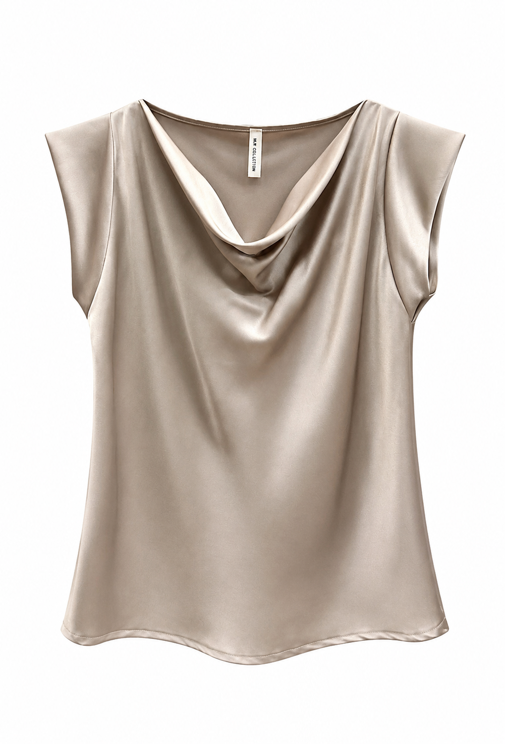 Taupe Ella Cowl Neck Top