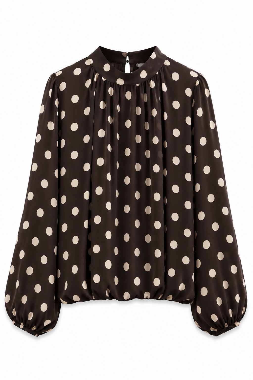 Brown Polka Dot  Elara Blouse