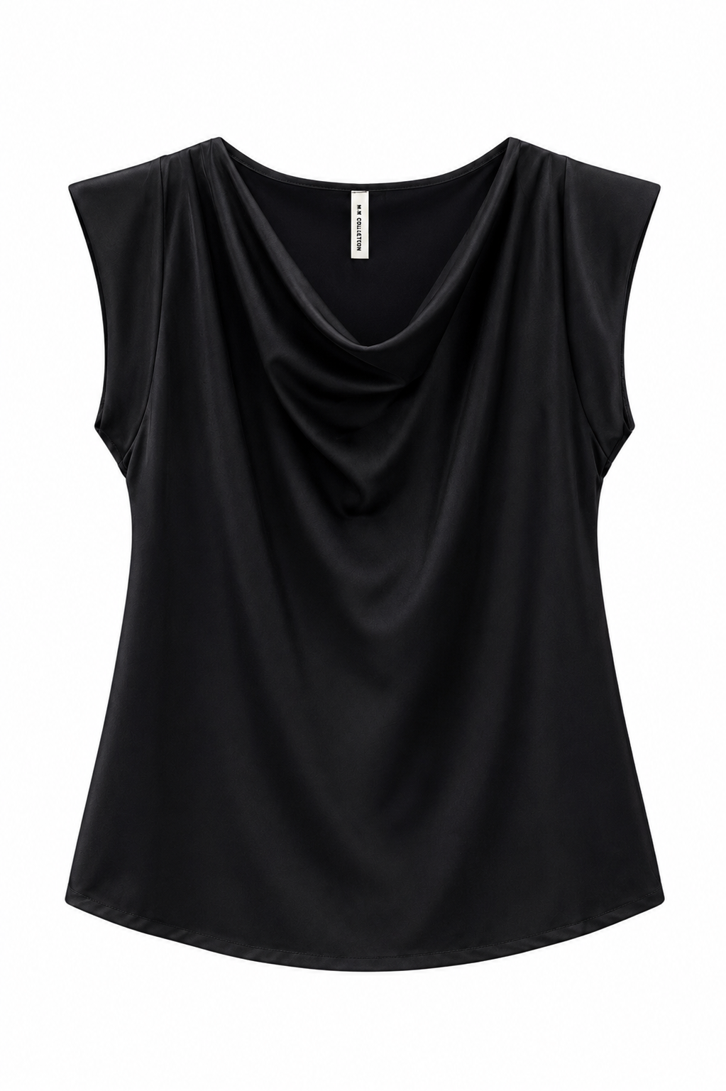 Black Ella Cowl Neck Top