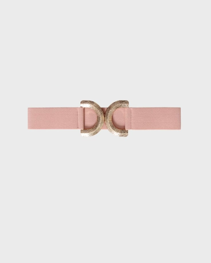 Double Buckle Pink Belt