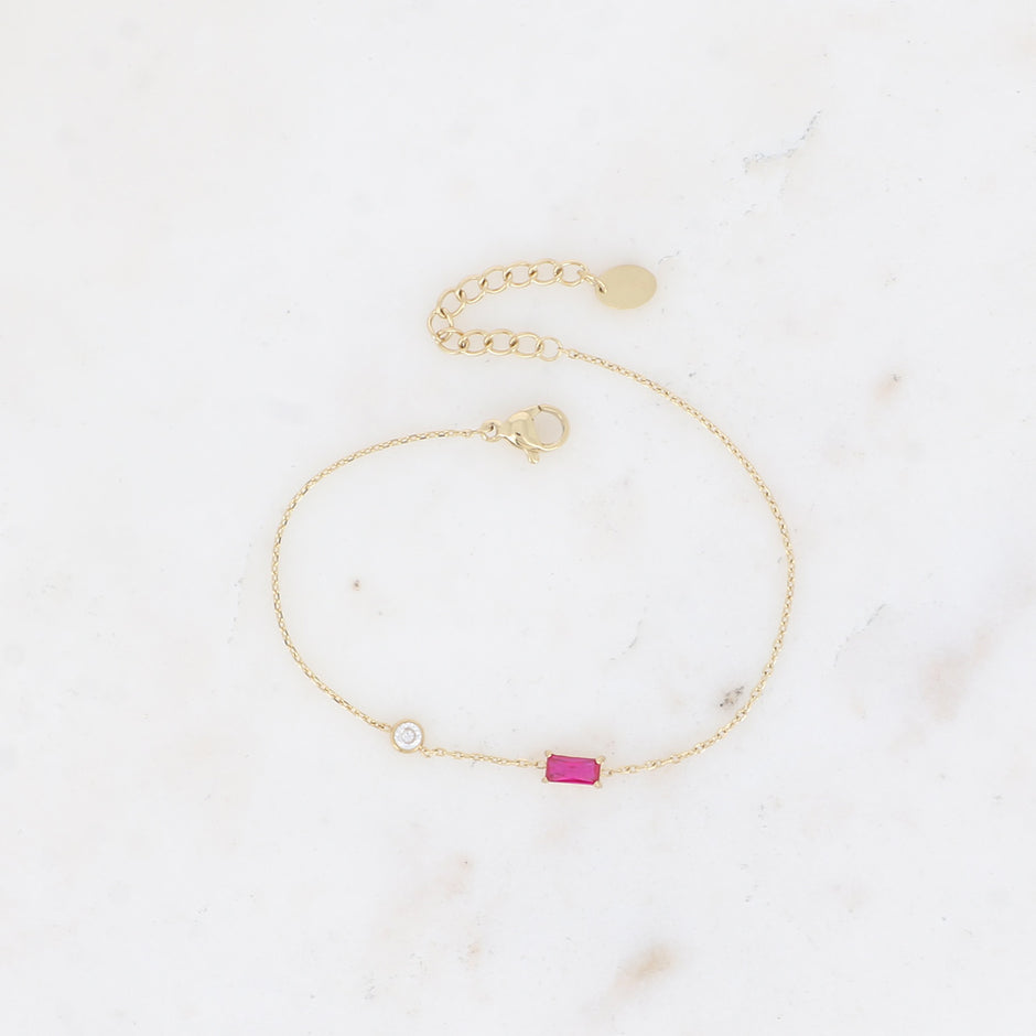 Fuchsia Eva Bracelet