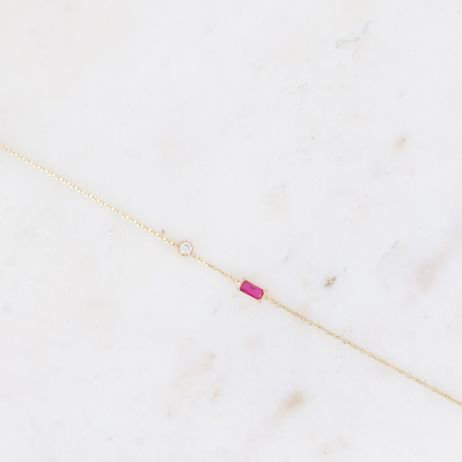Fuchsia Eva Bracelet