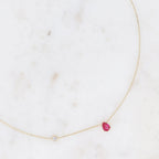 Fuchsia Isla Drop Necklace