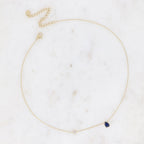 Navy Isla Drop Necklace