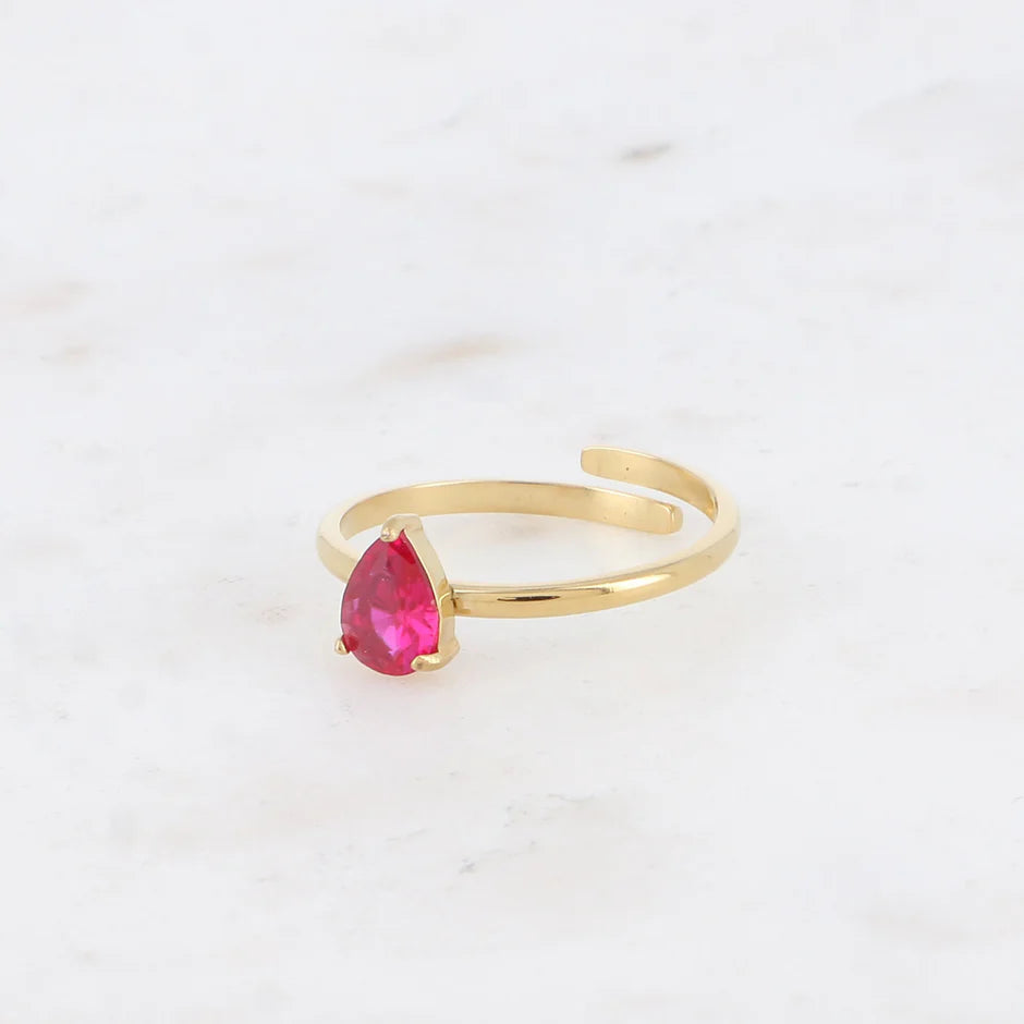 Fuchsia Holly Ring