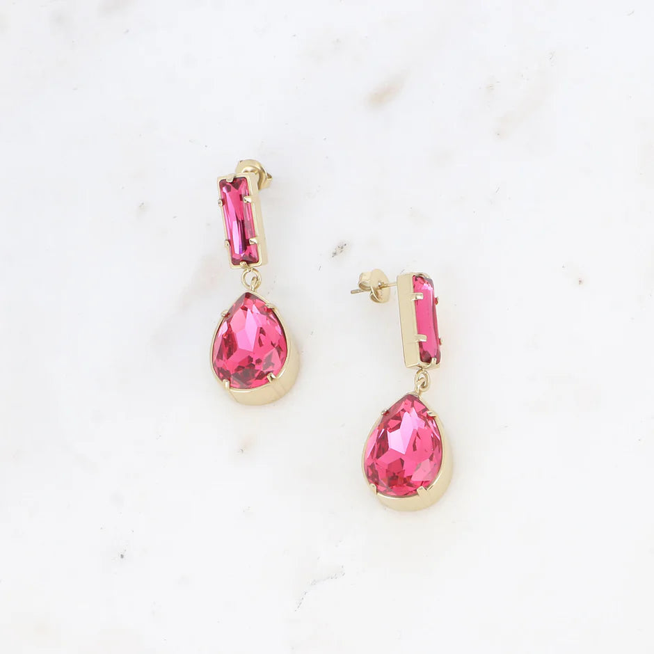 Pink Isabella Drop Earring