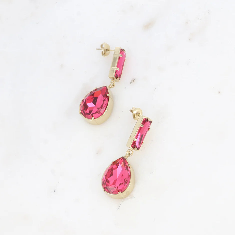 Pink Isabella Drop Earring