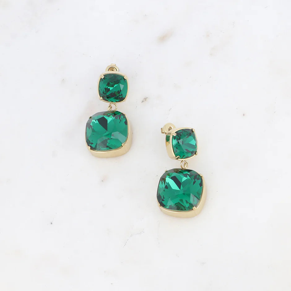 Green Olivia Drop Earring