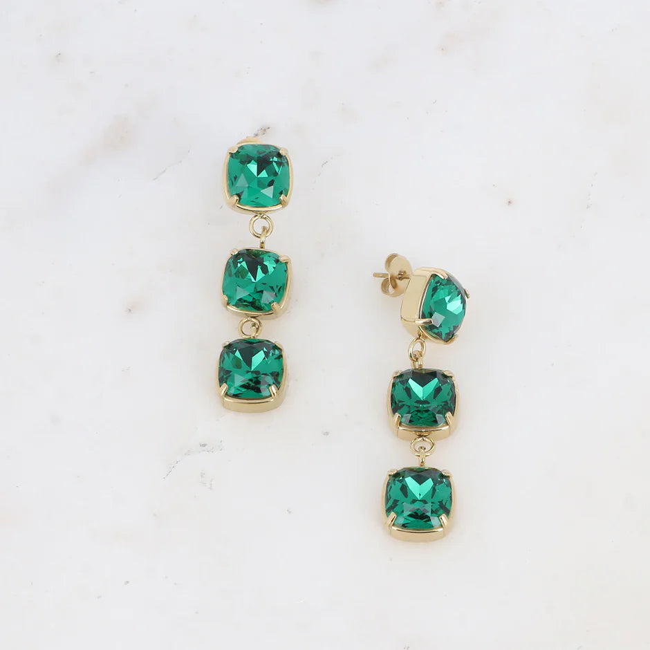 Green Vivienne Earring