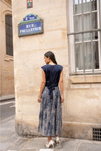 Navy Amber Tulle Skirt