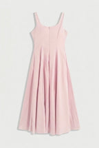 Square Neck Flared Dress