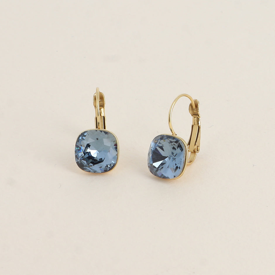 Blue Denim Bea Swarovski Earring