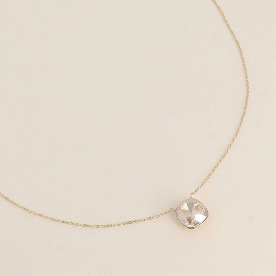 Gold Bea Swarovski Necklace