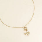 Gingko Charm Necklace