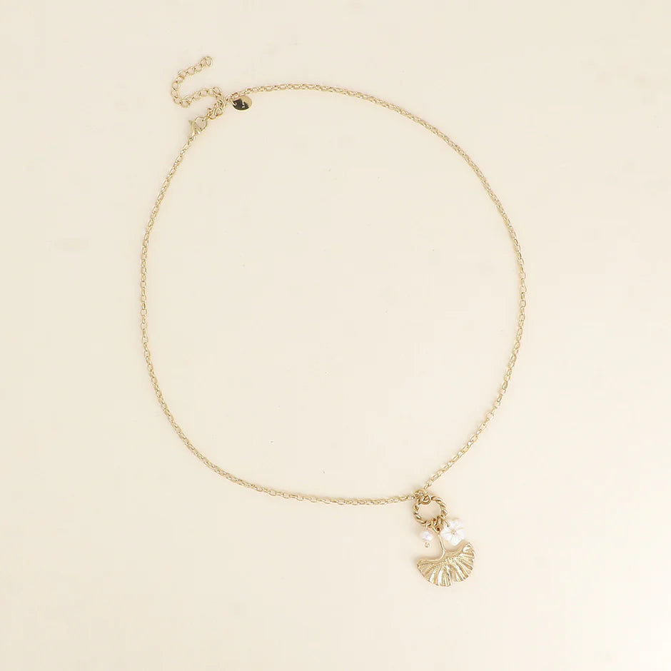 Gingko Charm Necklace