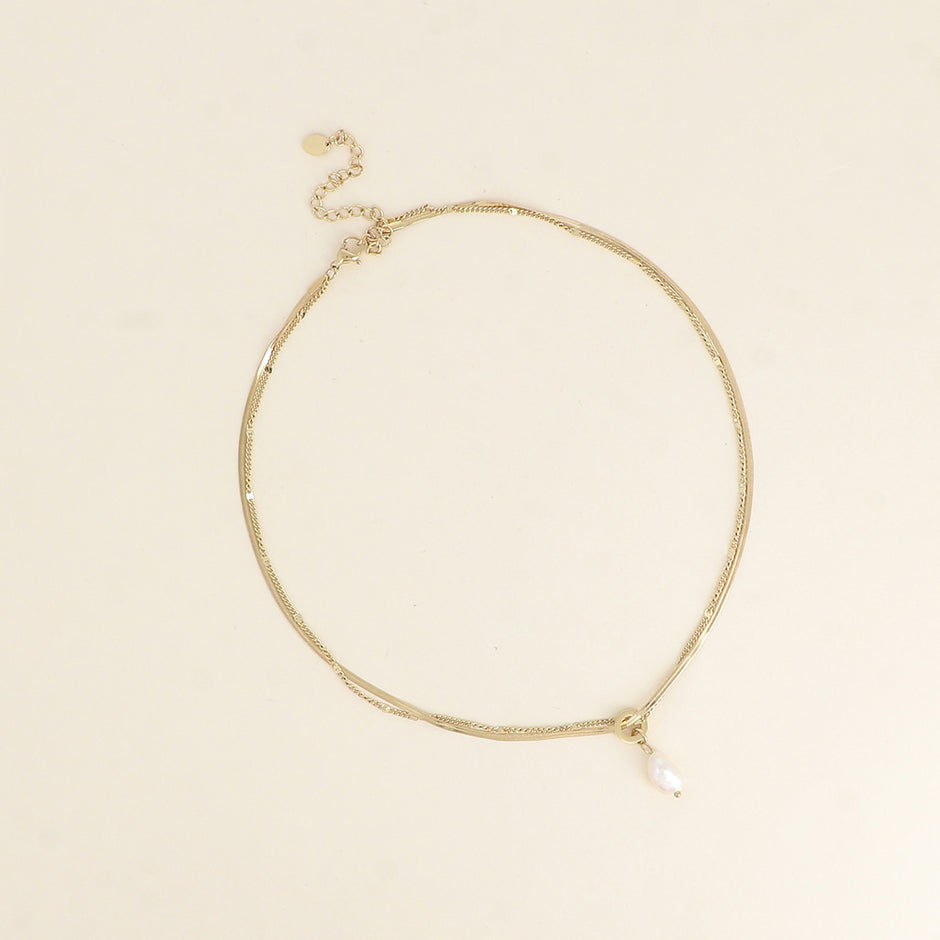 Freshwater Pearl Drop Necklace