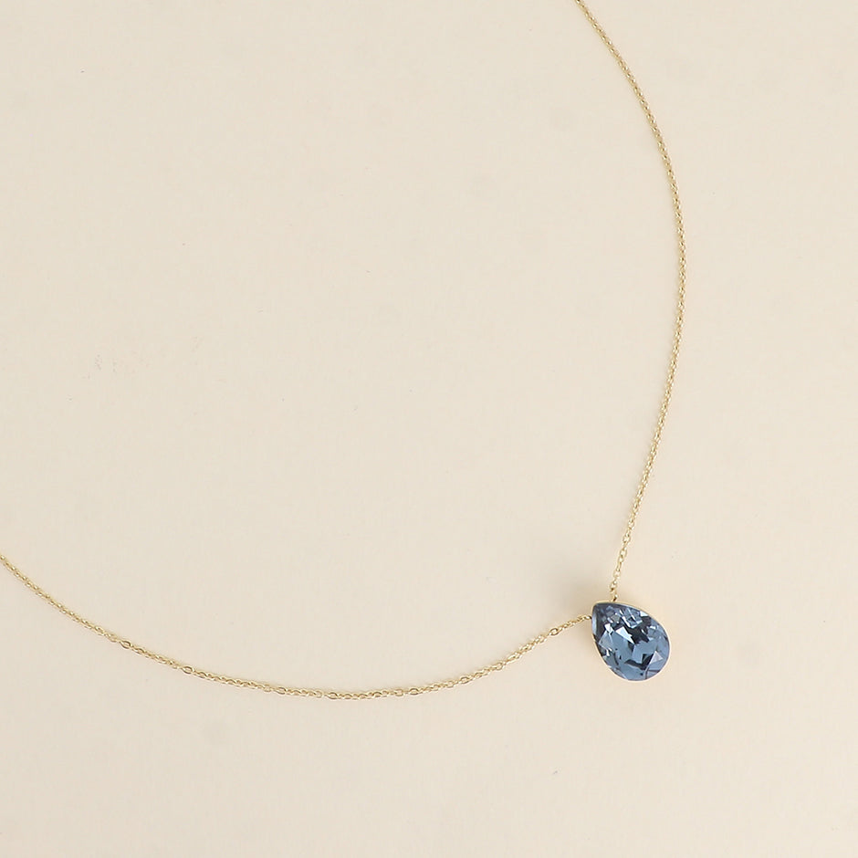Denim Blue Bertille Swarovski Necklace