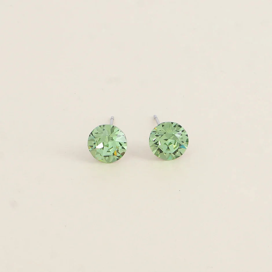 Peridot Swarovski Stud Earring