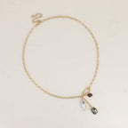 Amethyst Swarovski Crystal Elodie Necklace