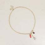 Astral Pink Swarovski Crystal Elodie Necklace
