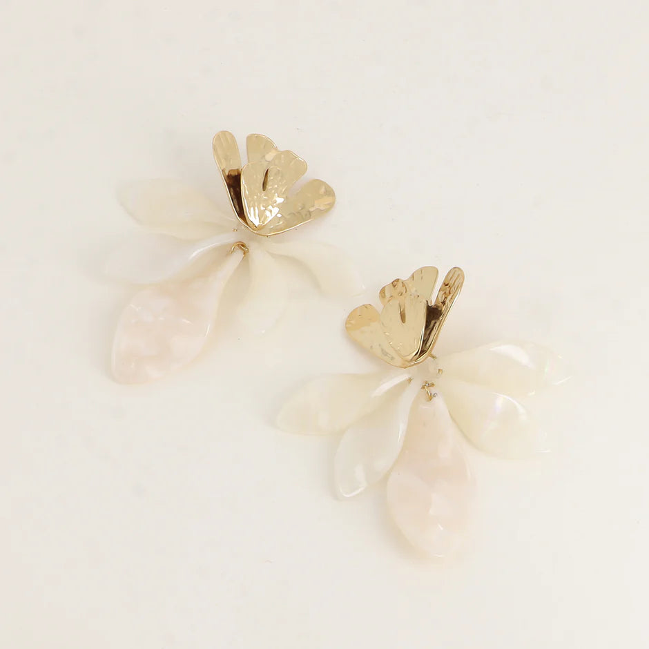 Resin Leaf Earring