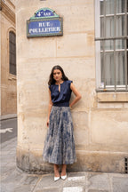 Navy Amber Tulle Skirt