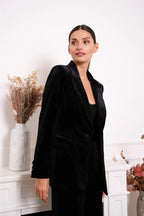Black  Velvet Blazer