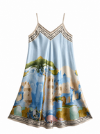 Blue Riviera Midi Dress