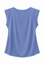 Blue Ella Cowl Neck Top
