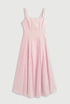 Square Neck Flared Dress