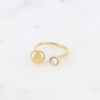 Mother of Pearl Orbit Ring