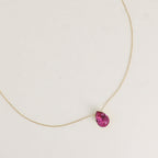 Fuchsia Swarovski Bertille Necklace