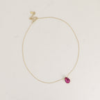 Fuchsia Swarovski Bertille Necklace