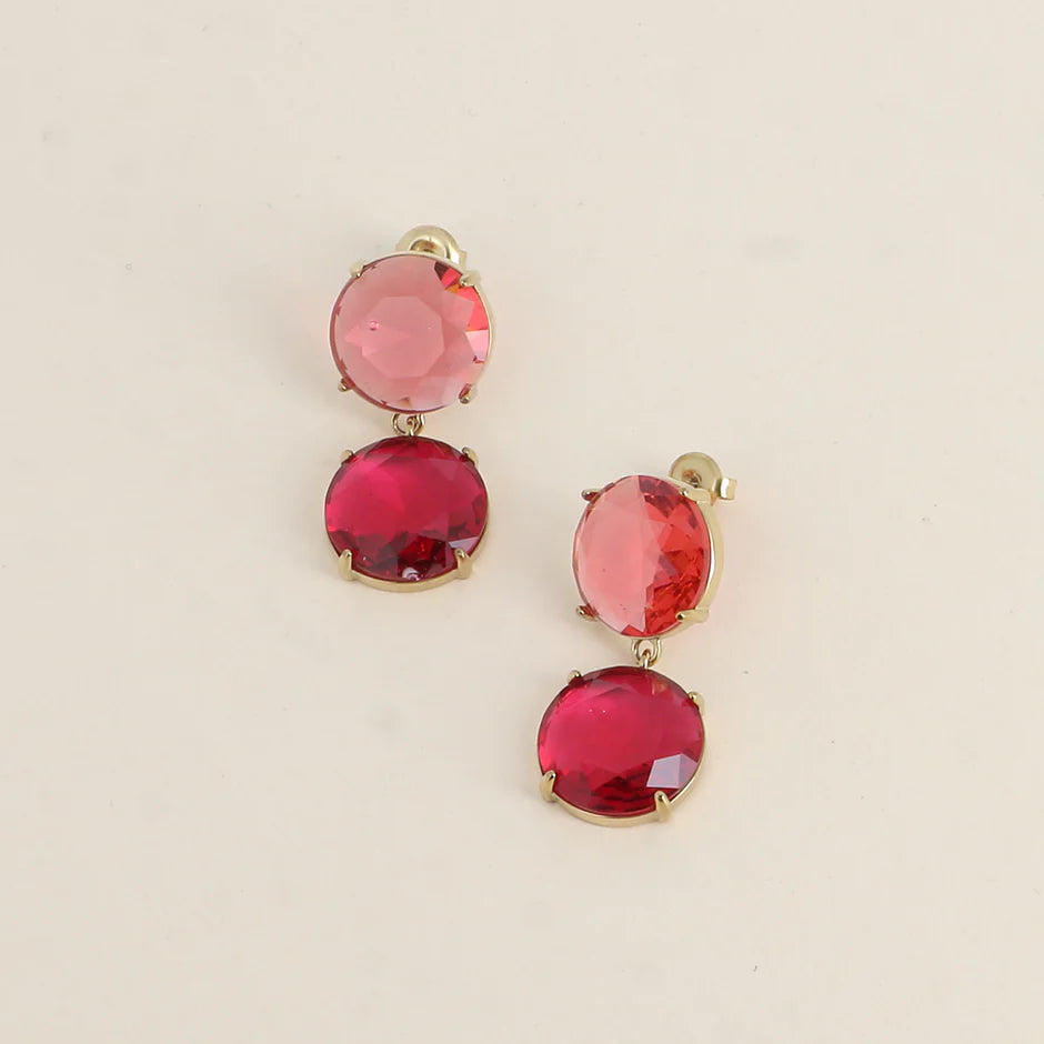 Pink Sophia Drop Earring