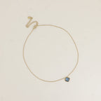 Blue Amber Pendant Necklace