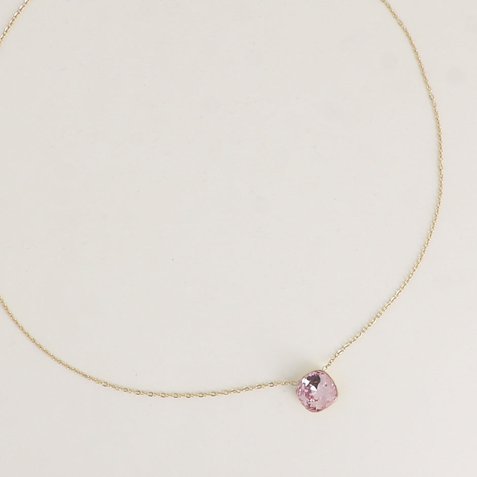Blush Pink Bea Swarovski Necklace