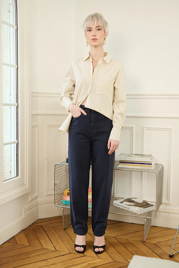Navy Straight Fit Jeans