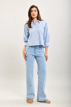 Stretch Wide Leg Jeans