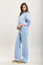 Stretch Wide Leg Jeans