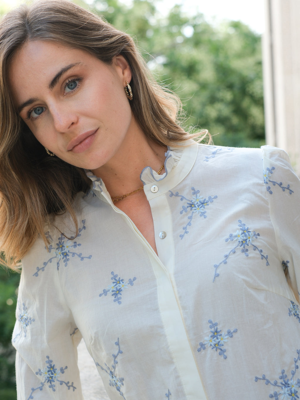 Camila Bleu Blouse