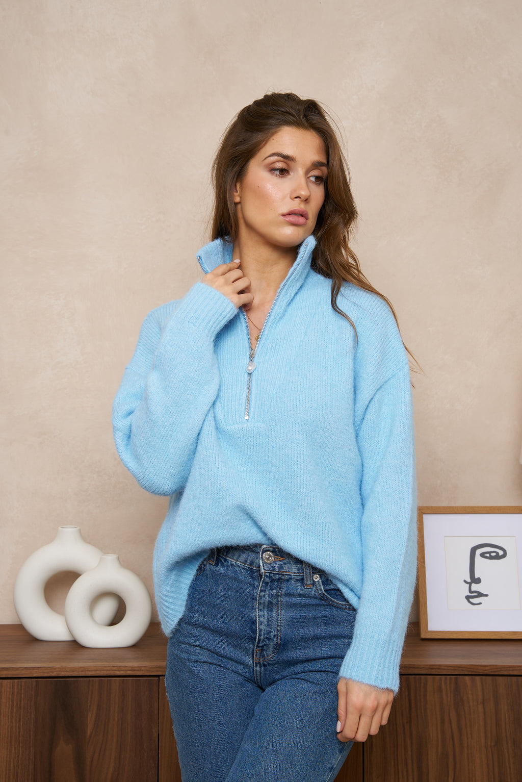 Blue Pearl Quarter Zip