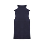 Navy Knit Turtle Neck