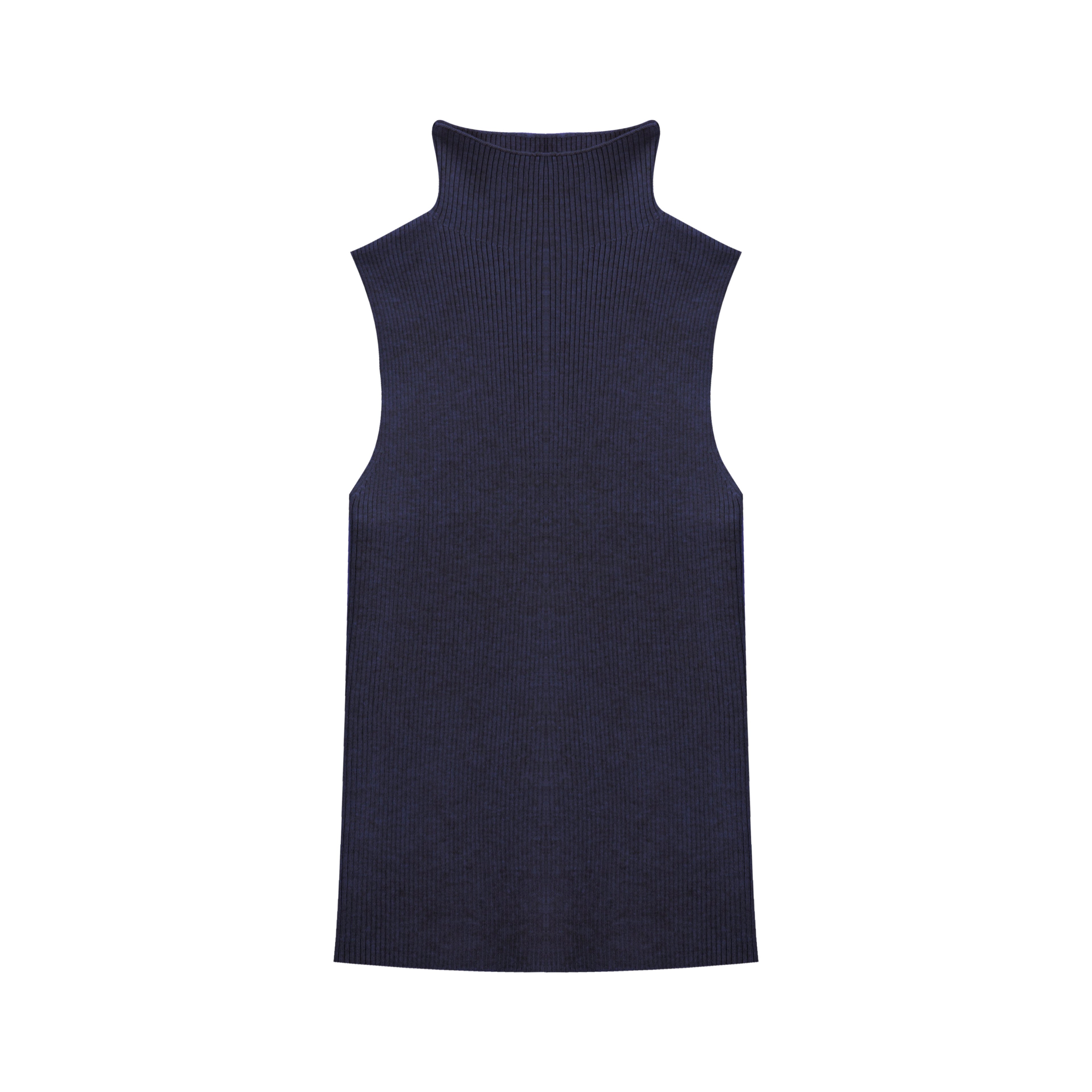 Navy Knit Turtle Neck
