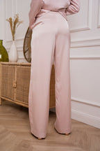 Pink Satin Trousers